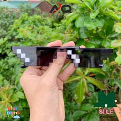 Kính Thug Life Minecraft - Kính Mắt Thời Trang Xu Hướng 2024, Dùng Chơi Nhóm và Chắn Bụi, Dành Cho Nam Nữ