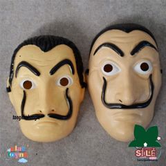 Mặt nạ Halloween Salvador Dali - Hóa trang nhân vật Money Heist cho tiệc hóa trang, phù hợp người lớn và trẻ em.