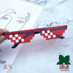 Kính Mát Hình Vuông 2D Retro Thời Trang Unisex - Kính Râm Thuglife Cá Tính Cho Cả Nam Nữ