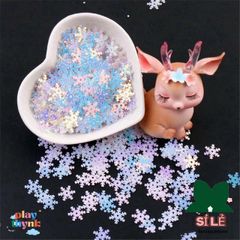 Bông Tuyết Nhân Tạo Trang Trí Giáng Sinh - 1000 Chiếc Sequins 1.5cm/2cm/3cm Đồ Trang Trí Cây Thông Noel Sáng Tạo
