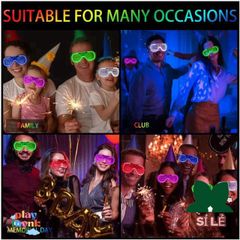 Kính Mắt LED Đa Sắc Thời Trang - Kính Thuglife Nhấp Nháy Cho Tiệc, Bar, Lễ Hội - Item Vui Nhộn Dành Cho Giới Trẻ