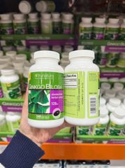 Viên uống Ginkgo Biloba Trunature 120mg - Hỗ trợ tuần hoàn máu não và bổ sung trí nhớ - 340 viên Mỹ