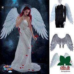 Cánh Thiên Thần và Quỷ Dữ KUZHEN - Phụ Kiện Halloween Độc Đáo Cho Lễ Hội, Kích Thước Người Lớn và Trẻ Em, Vải Polyester Mềm Mại