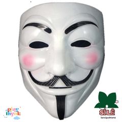 Mặt Nạ V for Vendetta - Phụ Kiện Halloween Độc Đáo cho Tín Đồ Hacker, Tiệc Tùng và Trang Trí Thú Vị