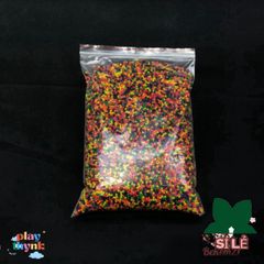 Hạt nhựa trong suốt hồng trắng - Nguyên liệu làm slime, trang trí cây xanh, tạo không gian sống đẹp và sạch sẽ