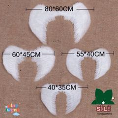 Đôi Cánh Thiên Thần Trắng 100x80cm - Phụ Kiện Cosplay Đẹp Mắt Cho Tiệc Tùng Và Lễ Hội - Hóa Trang Độc Đáo