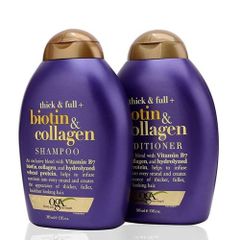 Bộ Dầu Gội Xả Biotin & Collagen OGX 385ml - Sản Phẩm Chính Hãng Giúp Tóc Khỏe Đẹp, Mềm Mại & Bóng Mượt