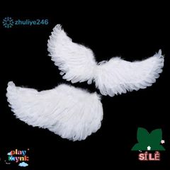 Cánh Thiên Thần Trắng Cho Trẻ Em - Phụ Kiện Sinh Nhật, Halloween, Cosplay Lông Vũ Nhẹ, Đeo Vai Tiện Lợi