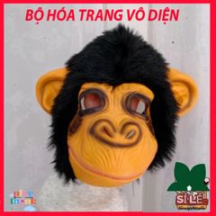 Mặt Nạ KHỈ ĐỘT ĐEN Halloween - Mặt Nạ Hóa Trang Kinh Dị Cho Người Lớn & Trẻ Em, Phụ Kiện Hóa Trang Độc Đáo