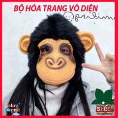 Mặt Nạ KHỈ ĐỘT ĐEN Halloween - Mặt Nạ Hóa Trang Kinh Dị Cho Người Lớn & Trẻ Em, Phụ Kiện Hóa Trang Độc Đáo