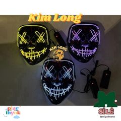 Mặt nạ HACKER phát sáng nhiều màu sắc cho Halloween - Đồ hóa trang độc đáo cho trẻ em và người lớn, hàng có sẵn!