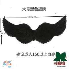 Váy Trẻ Em Halloween Thiên Thần Đen - Bộ Đồ Ba Mảnh Lông Vũ Cao Cấp, Phù Hợp Đi Dự Tiệc Halloween, Quà Tặng Thú Vị