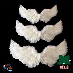 Cánh Thiên Thần Lông Vũ Trắng Đen - Phụ Kiện Cosplay Halloween, Đạo Cụ Chụp Ảnh, Dây Buộc Tóc và Đũa Phép Ma Thuật