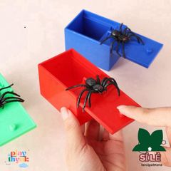 Bộ Quà Bất Ngờ LINSBAYWU - Hộp Nhện Chơi Khăm Hài Hước Dành Cho Văn Phòng - Đồ Chơi Troll An Toàn Chất Liệu Cao Cấp