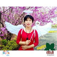 Bộ Phụ Kiện Cánh Thiên Thần Đáng Yêu cho Bé - Đạo Cụ Chụp Ảnh Dễ Thương, Thích Hợp cho Trẻ Sơ Sinh 0-6 Tháng