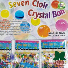 Bộ 24 Gói Hạt Bông Pha Lê Nở Bảy Màu - Hạt Thủy Tinh Ngâm Nước Trang Trí Hồ Cá và Cây Cảnh An Toàn cho Trẻ Em