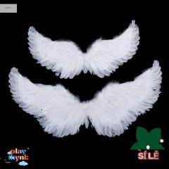 Cánh Lông Vũ Trắng Thiên Thần Dễ Thương - Phụ Kiện Tiệc Halloween và Sinh Nhật Cho Bé, Thời Trang Hóa Trang, Chất Liệu An Toàn