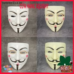 Mặt Nạ Hacker Vendetta - Phụ Kiện Cosplay dành Cho Halloween và Biểu Diễn Sân Khấu - Chất Liệu Nhựa PVC Bền chắc