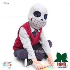 Mặt Nạ Mắt Xanh Sans Halloween - Phụ Kiện Game Undertale Cho Hacker - Đạo Cụ Nhập Vai Ngày Lễ Hội