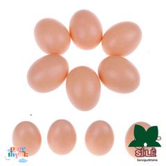 Trứng Giả Thủ Công Mô Phỏng Gà Mái - Đồ Chơi Dự Tiệc Phục Sinh Giáo Dục Cho Trẻ Em 10 Cái/ Bộ
