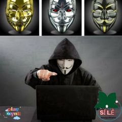 Mặt Nạ V for Vendetta Guy Fawkes - Phụ Kiện Cosplay Halloween Độc Đáo, Phong Cách Hacker Cho Tiệc Tùng và Lễ Hội