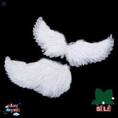 Cánh Thiên Thần Trắng Dễ Thương Cho Trẻ Em - Bộ Trang Phục Tiệc Sinh Nhật & Halloween Với Dây Đeo Co Giãn