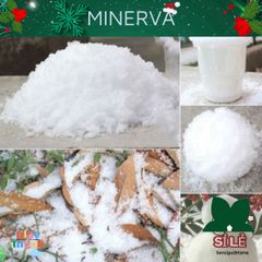 Bộ 10 Túi Bột Tuyết Nhân Tạo Trang Trí Giáng Sinh - Phụ Kiện Làm Slime Sáng Tạo, An Toàn, Không Độc Hại