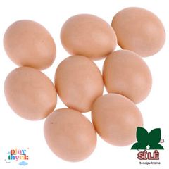 Bộ 10 Trứng Giả LYXOR - Đồ Chơi Mô Phỏng Giáo Dục Chăn Nuôi Cho Trẻ Em - Trứng Phục Sinh Nhân Tạo 5,5 cm
