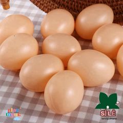 Bộ 10 Trứng Giả Mô Phỏng Cho Gà Con - Đồ Chơi Giáo Dục & Dụng Cụ Dự Tiệc Gia Cầm An Toàn Cho Trẻ Em