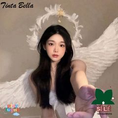 Bộ Trang Phục Halloween Cánh Thiên Thần & Băng Đô Đen Trắng - Trang Phục Cosplay Lễ Hội Cho Bữa Tiệc Halloween