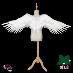 Cánh Thiên Thần Đen & Trắng Gập Gọn - Phụ Kiện Cosplay Unisex Chất Lượng Cao Dành Cho Sân Khấu Và Biểu Diễn