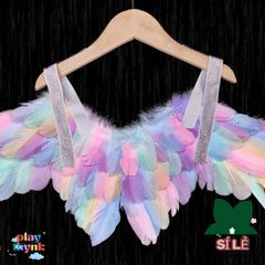 Cánh Thiên Thần Đen & Trắng Gập Gọn - Phụ Kiện Cosplay Unisex Chất Lượng Cao Dành Cho Sân Khấu Và Biểu Diễn