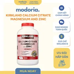 Viên Uống Kirkland Calcium Citrate Magnesium và Kẽm 500 Viên - Hỗ Trợ Bổ Sung Khoáng Chất, Duy Trì Sức Khỏe Xương, Răng Chắc Khỏe