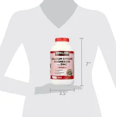 Viên Uống Kirkland Calcium Citrate Magnesium và Kẽm 500 Viên - Hỗ Trợ Bổ Sung Khoáng Chất, Duy Trì Sức Khỏe Xương, Răng Chắc Khỏe