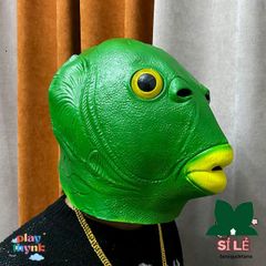 Mũ Cá Cosplay Halloween - Màu Hồng & Xanh Lá, Phù Hợp Cho Người Lớn & Trẻ Em, Trang Phục Hóa Trang Quái Vật Thú Vị