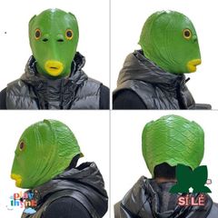 Mũ Cá Cosplay Halloween - Màu Hồng & Xanh Lá, Phù Hợp Cho Người Lớn & Trẻ Em, Trang Phục Hóa Trang Quái Vật Thú Vị