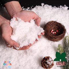 Bột Nhân Tạo Tuyết Trắng - Trang Trí Giáng Sinh và Tiểu Cảnh, Tạo Hình Người Tuyết - Phụ Kiện Chụp Ảnh Độc Đáo