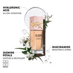 Kem Nền Yves Saint Laurent YSL All Hours Glow Tone LC1 - Kem Trang Điểm Cao Cấp, Cấp Ẩm và Che Khuyết Điểm Tự Nhiên