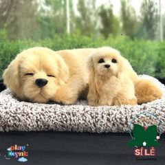 Gấu Bông Cún Vàng Mềm Mại - Thiết Bị Lọc Không Khí & Khử Mùi Ô Tô Với Lõi Than Hoạt Tính, Phụ Kiện Trang Trí Xe Hơi Đáng Yêu