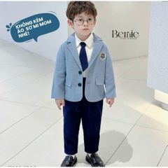 Set Vest BENIE Bé Trai Size 8-11kg Kèm Cà Vạt - Thời Trang Dễ Thương Cho Bé, Phong Cách Sang Trọng, Cute Xỉu