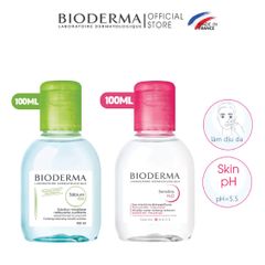 Nước Tẩy Trang Bioderma Sensibio H2O 100ml - Dành Cho Da Nhạy Cảm, Làm Sạch Dịu Nhẹ Không Cần Rửa, Chất Lượng Cao Chính Hãng