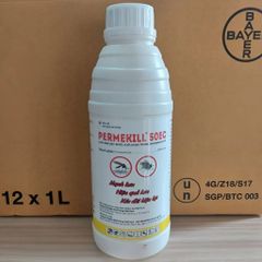 Thuốc Diệt Côn Trùng PERMEKILL 50EC - Dung Dịch Diệt Muỗi, Ruồi, Côn Trùng Hiệu Quả Cho Gia Đình Và Kho Xưởng 1 Lít