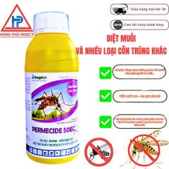 Permethrin 50EC 1 Lít - Thuốc Diệt Côn Trùng Nhũ Đậm Đặc, Hiệu Quả Diệt Muỗi, Ruồi, Gián, Kiến Và Các Loại Côn Trùng Khác
