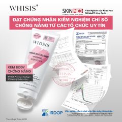 Kem Dưỡng Thể Trắng Da Chống Nắng WHISIS Premium Collagen 200ml - Dưỡng ẩm, làm trắng, bảo vệ da khỏi tia UV - Sản phẩm 