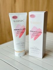 Kem Dưỡng Thể Trắng Da Chống Nắng WHISIS Premium Collagen 200ml - Dưỡng ẩm, làm trắng, bảo vệ da khỏi tia UV - Sản phẩm 