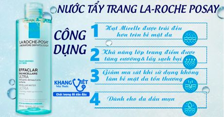 Nước Tẩy Trang La Roche-Posay Micellar Water Ultra 400ml - Giải Pháp Lý Tưởng Cho Da Dầu Mụn, Làm Sạch Dịu Nhẹ, Chống Kích Ứng