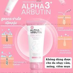 Sữa Rửa Mặt Alpha Arbutin 120ml - Làm Sáng Da, Giảm Nhờn, Ngăn Ngừa Mụn Cho Da Dầu Mịn Màng, Tươi Mát