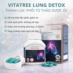 Viên Uống Vitatree Lung Detox – Hỗ Trợ Sức Khỏe Phổi, Thanh Lọc Đường Hô Hấp, Bảo Vệ Chống Ô Nhiễm Khói Bụi