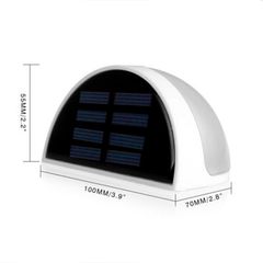 Đèn Tường Năng Lượng Mặt Trời 6 LED - Chiếu Sáng Bền Bỉ, Đèn LED Sạc Pin Qua Ánh Sáng Mặt Trời, Thích Hợp Cho Vườn, Lối Đi, Cầu Thang