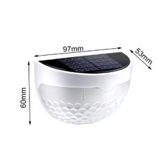 Đèn Tường Năng Lượng Mặt Trời 6 LED - Chiếu Sáng Bền Bỉ, Đèn LED Sạc Pin Qua Ánh Sáng Mặt Trời, Thích Hợp Cho Vườn, Lối Đi, Cầu Thang